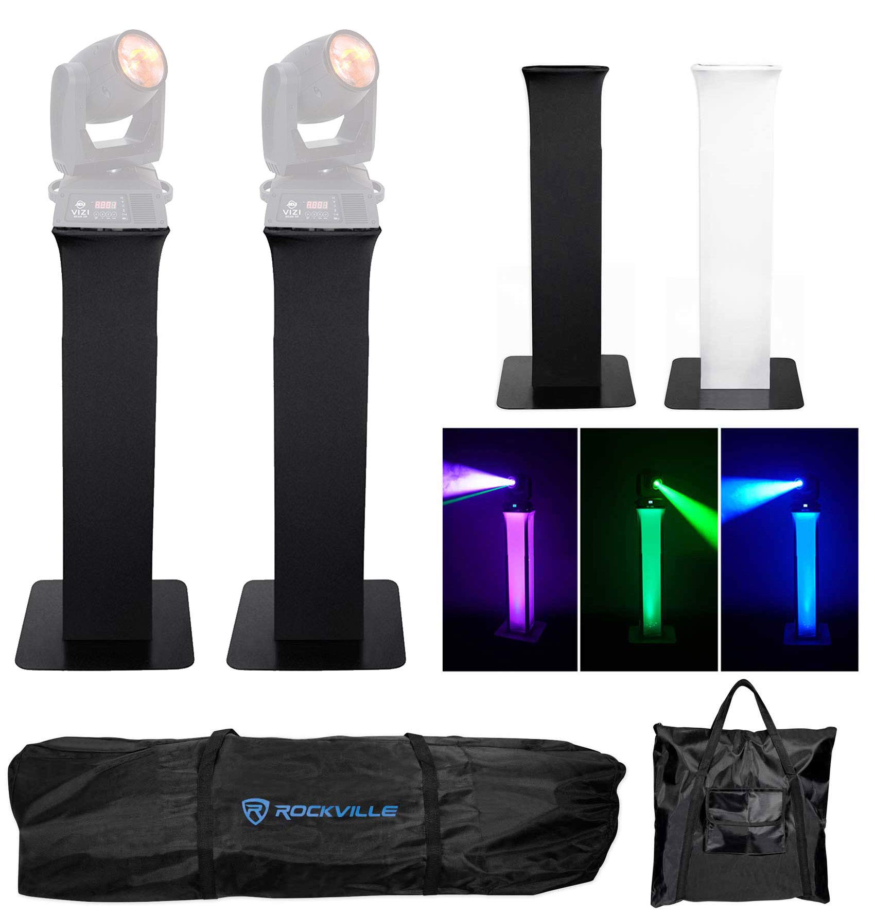 Amazon.com: (2) Rockville RTP32B Totem Moving Head Light Stand+