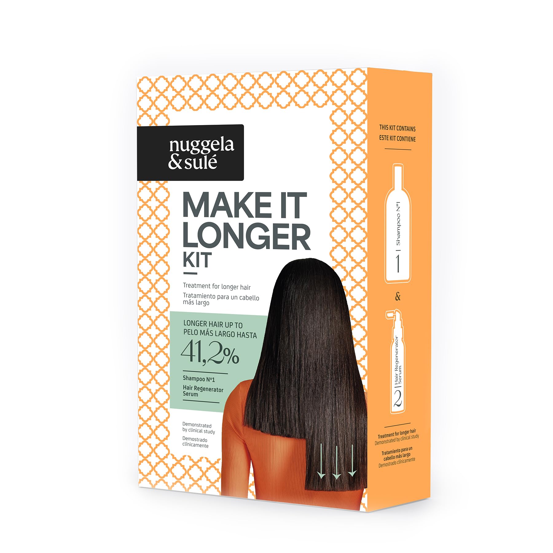 Nuggela & Sulé F11 Cabello Más Largo. Acelera el Crecimiento del Cabello Hasta en un 41,2%, Demostrado Mediante Estudio Clínico.