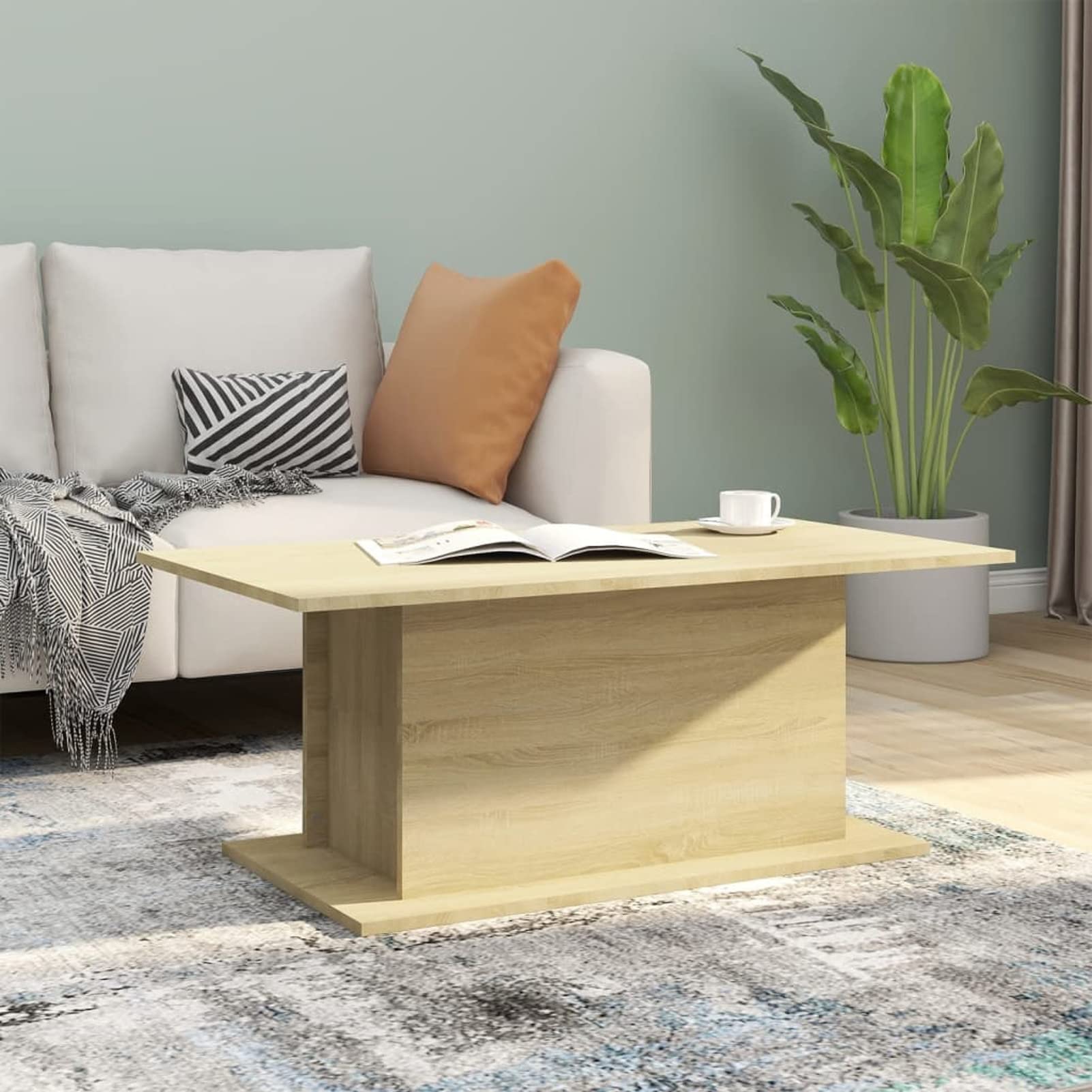 Table de salon basse en chêne meuble de bureau et table de jardin