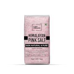 Chef Urbano Himalayan Pink Salt 1 kg | 100% Pure & Natural | Mineral Rich Salt | Low Sodium | Packed with 84 Minerals