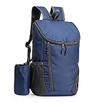 DOVO Hiking Backpack, Waterproof and Wear-resistant Lightweight Backpack Packable,Outdoor Travel Camping Daypack Foldable-BLUE