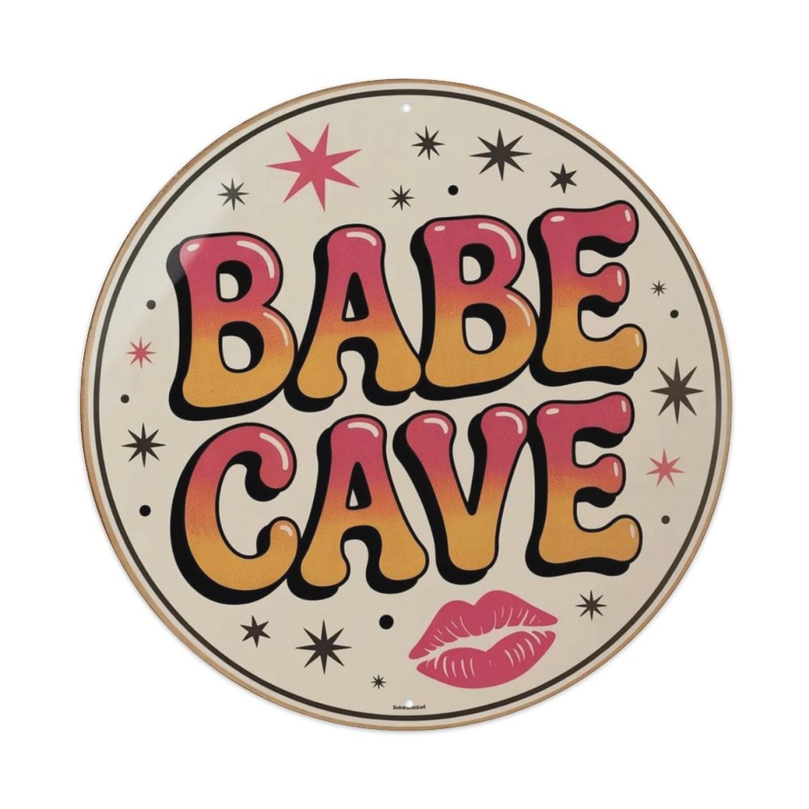 Lvalogy Style Babe Cave Y2k Metal Tin Sign Plaque