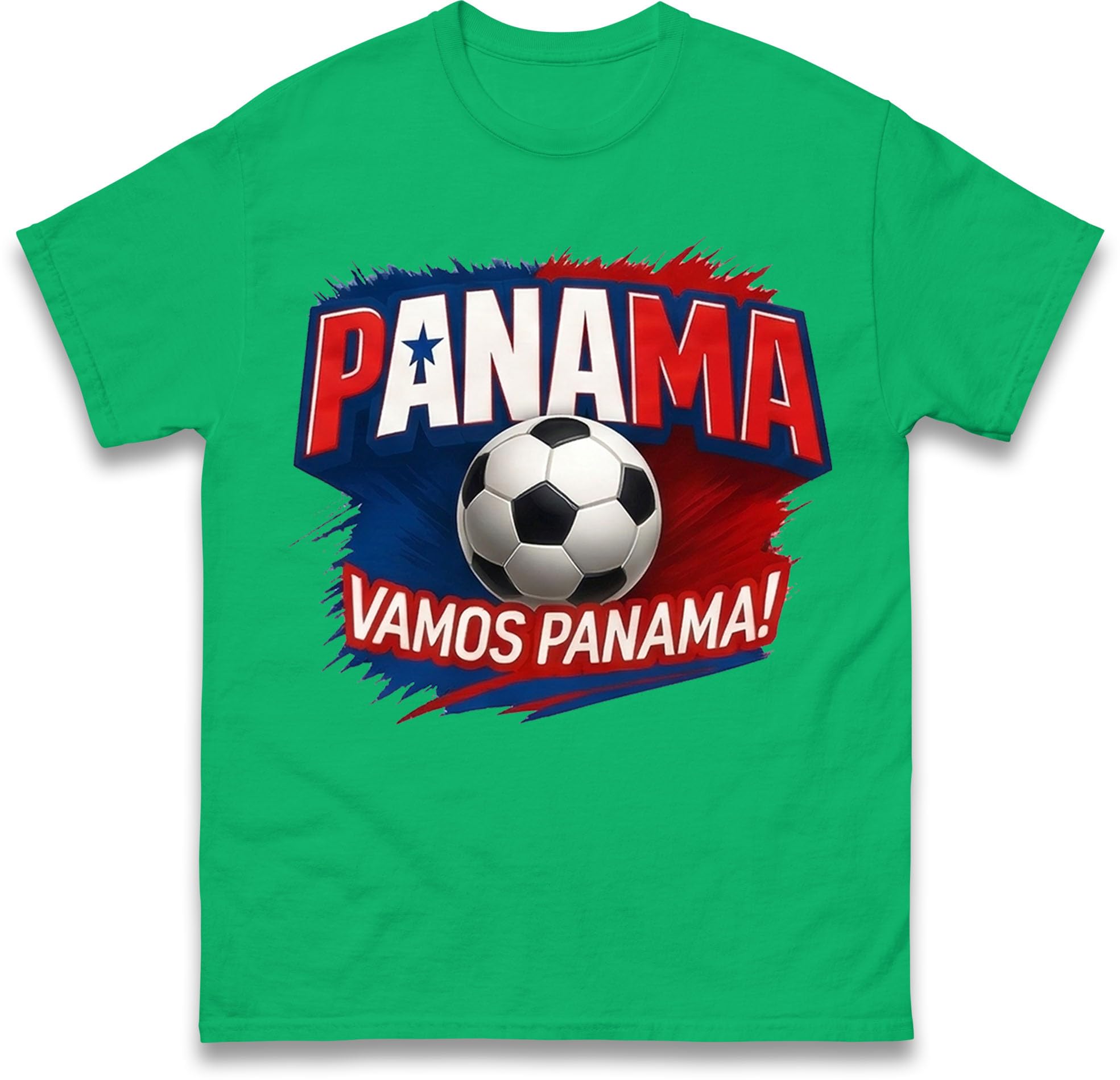 Panama Vamos Football T-Shirt, Panama Football Fan Tee, Mens & Womens Sports Tee, Copa America, World Cup Supporter Gift Kelly Green