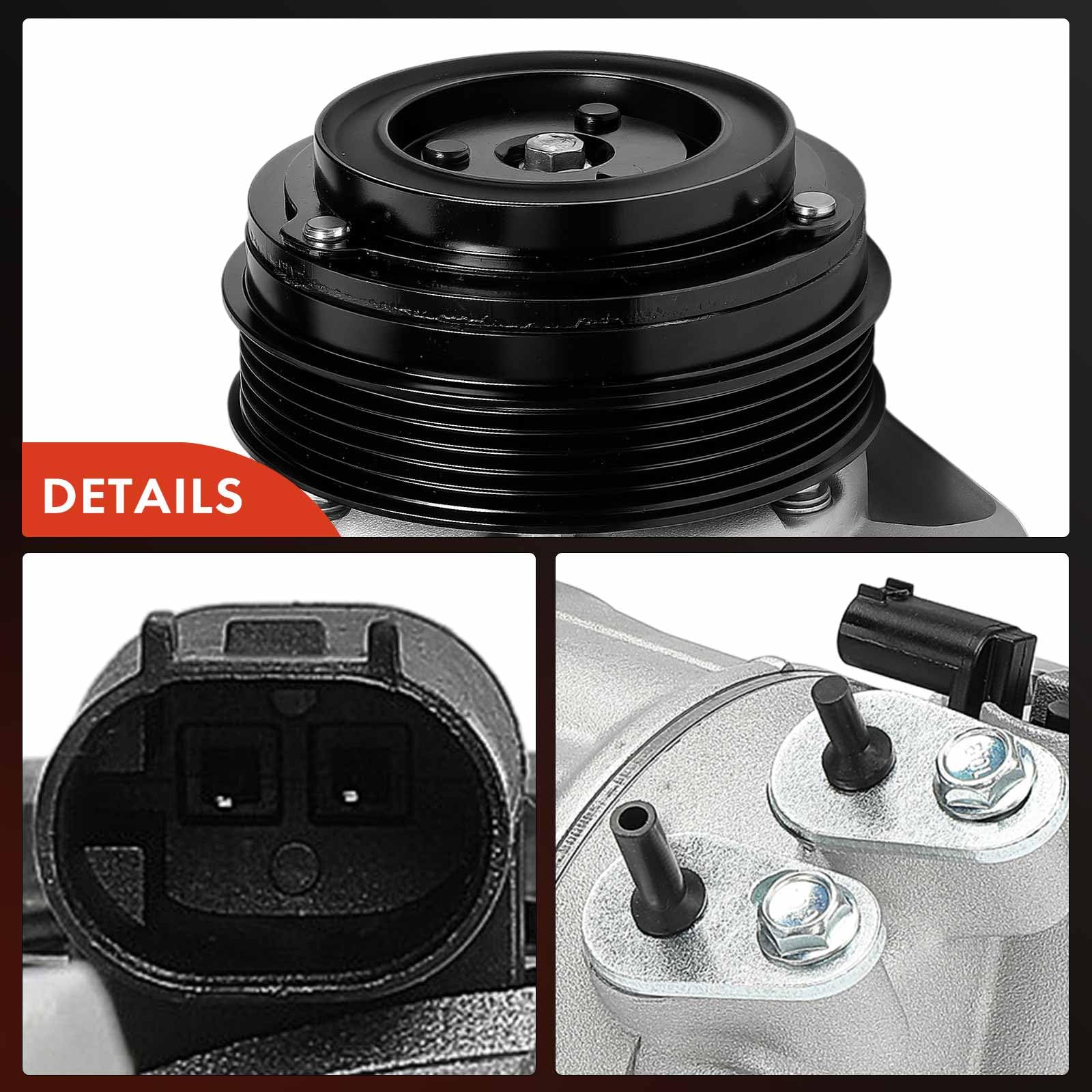Frankberg Compressore aria condizionata con frizione Benzina Compatibile Renegade SUV 500X 334