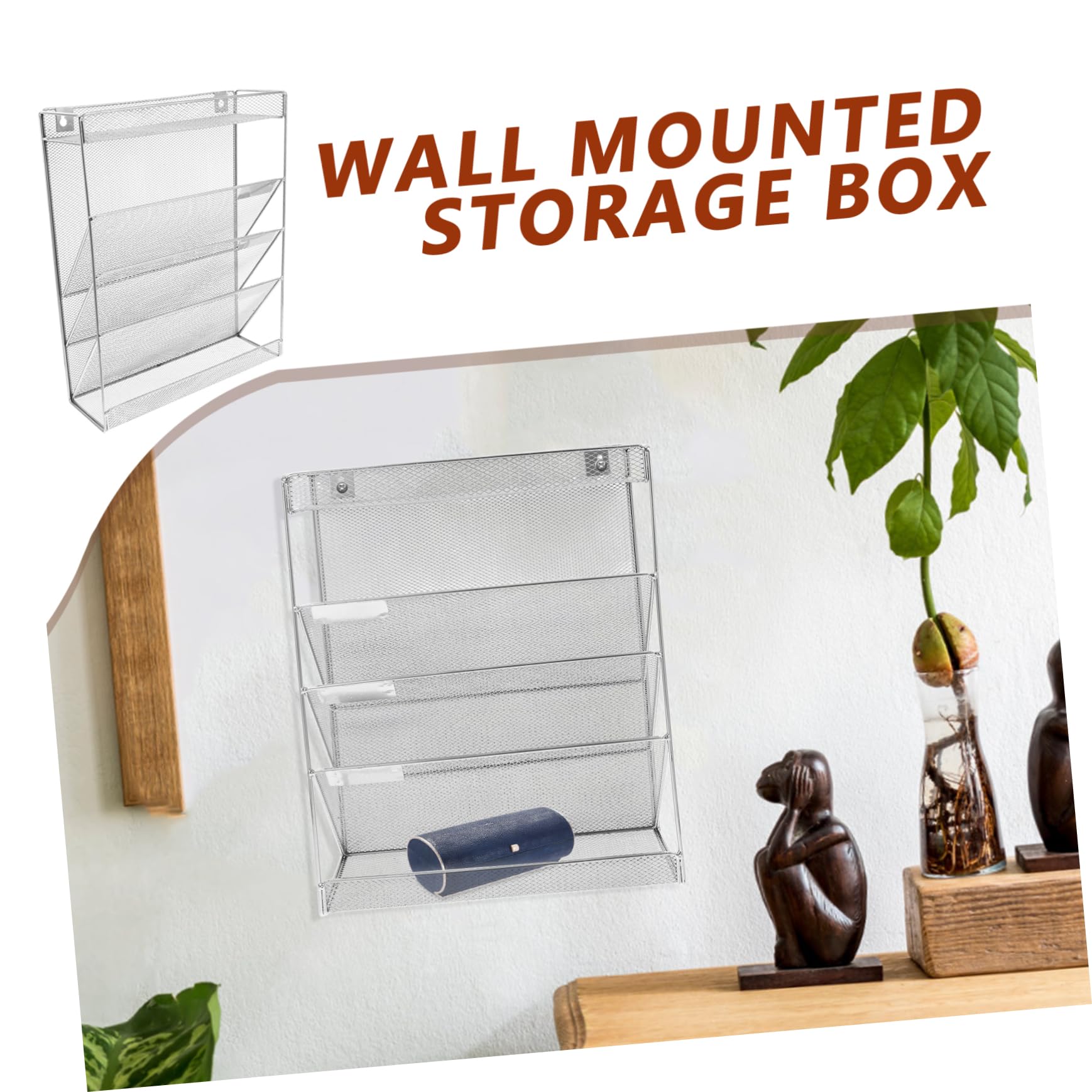 Wand Aktenorganizer 1 Satz aus Eisen, Wandmontiert, Mehrstufig