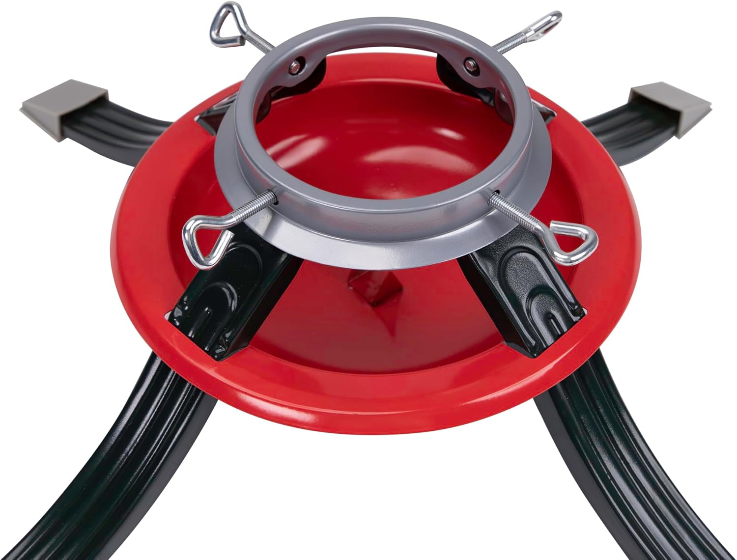 Northlight Metal Tree Stand for Live Christmas Trees - 22" - Red and Green