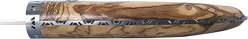Miniatura 5 de Laguiole en Aubrac Cuisine Gourmet Acero inoxidable totalmente forjado hecho en Francia Cuchillo de chef de cocina con mango de madera de olivo, 9