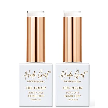 Nail Polish Set for Women and Girls - Top Coat and Base Coat - Nail Polish for Perfect - Soak Off, Shine Finish, Long Lasting Manicure Set - Nail Art Design