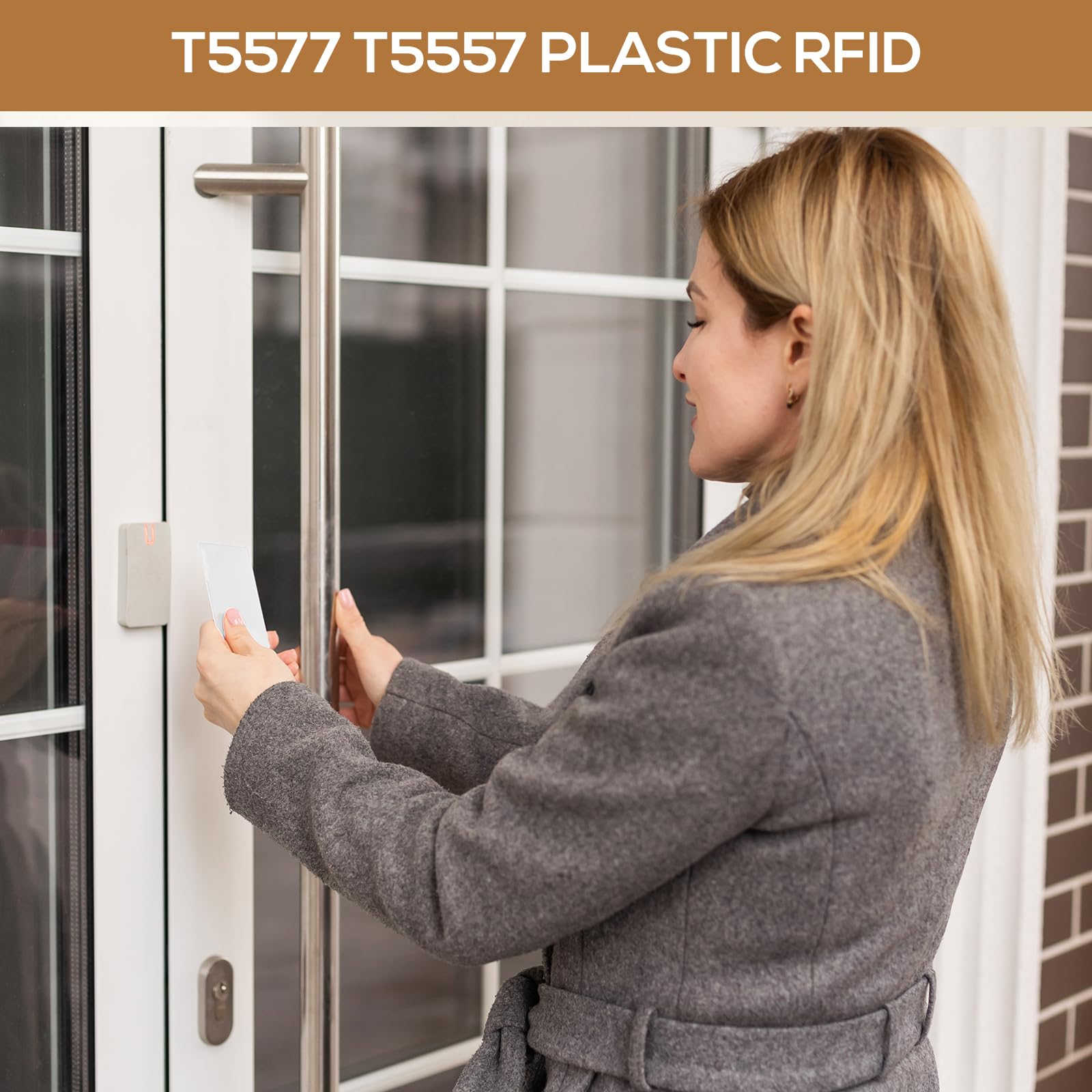 40 tarjetas de identificación de proximidad de reescritura de 125 kHz RFID de plástico en blanco para puerta de hotel compatibles con T5577 T5557 RFID
