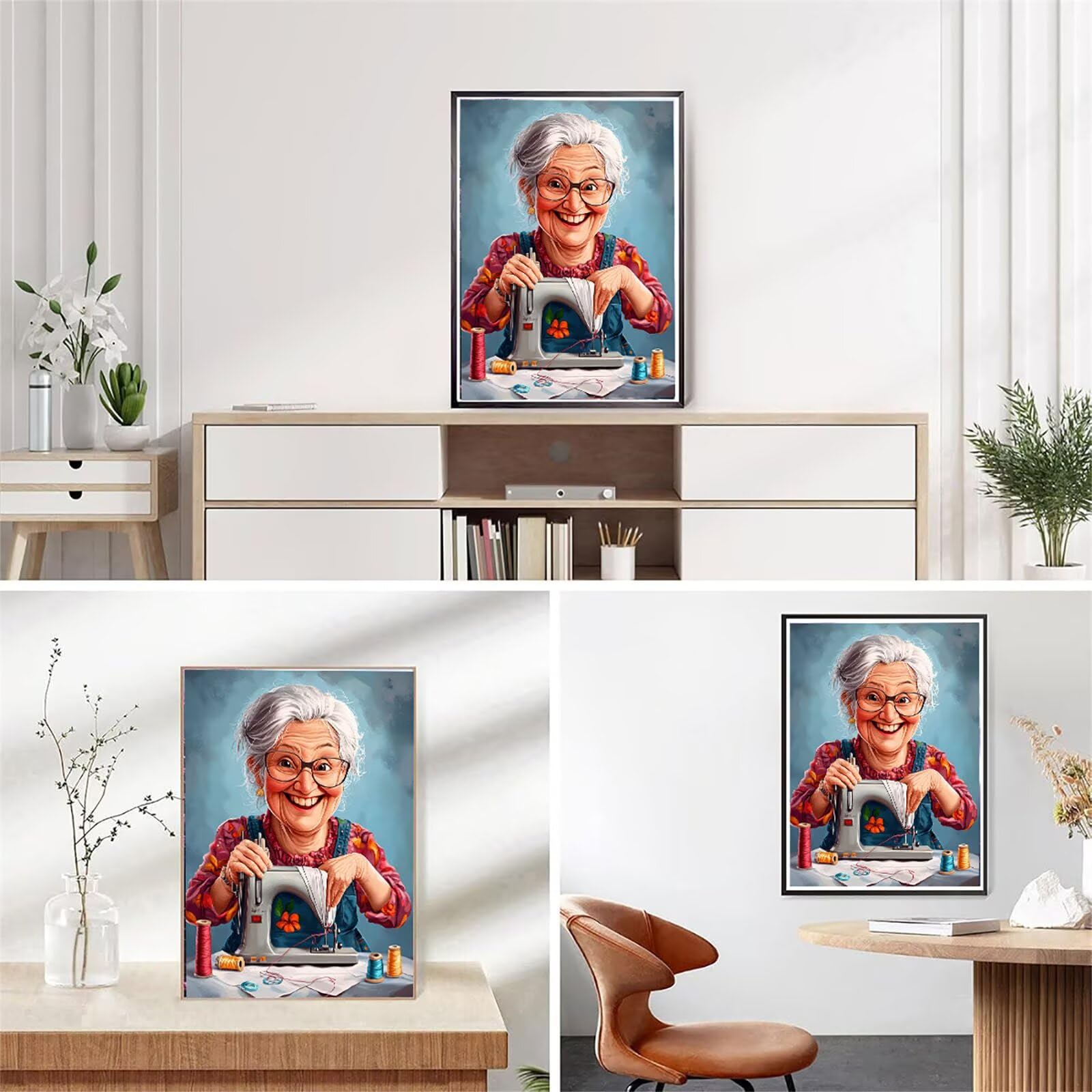 Maszyna do szycia diamentowego 5D, "zrób to sam", obraz diamentowy dla dorosłych i dzieci, malowanie według liczb, dla osób starszych, 80 x 100 cm, haft krzyżykowy, sztuka na płótnie, dekoracja salonu
