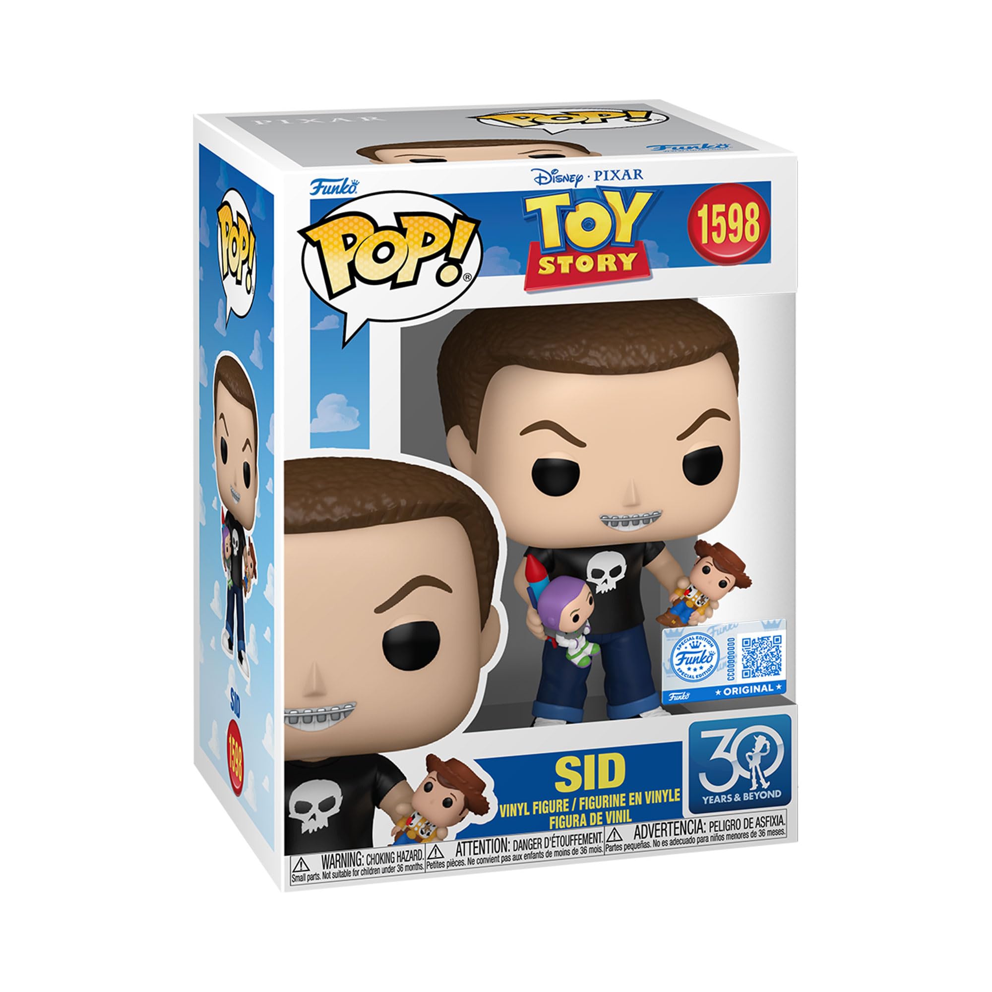 Funko Pop! Disney: Toy Story 30th - Sidney Sid Phillips - Sid - Collectable Vinyl Figure - Gift Idea - Official Merchandise - Toys for Kids & Adults - Movies Fans - Model Figure for Collectors