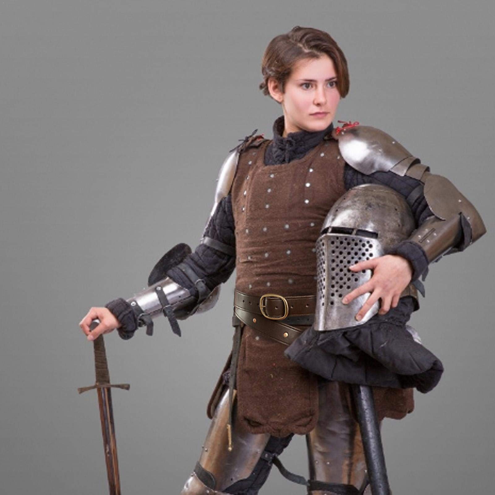 Ceinture Katana Cosplay Ceinture Porte-épée Samouraï - Cuir PU Réglable, 110cm, Pour Cosplay Et Collection Spada Medievale - 11