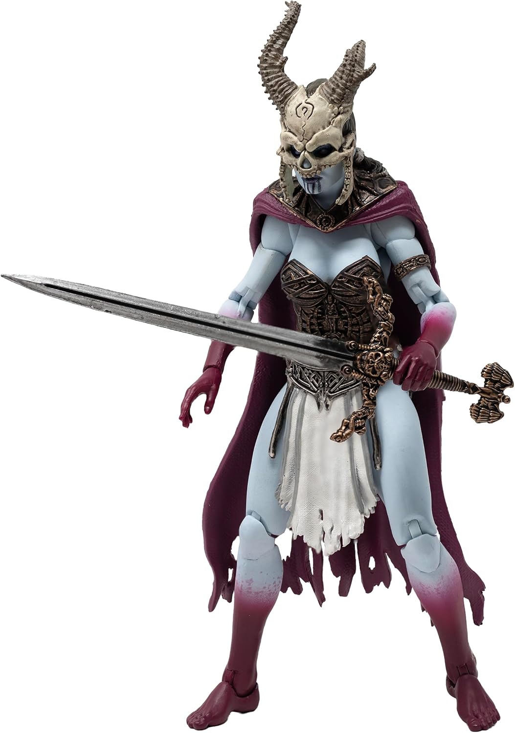Boss Fight Studio Court of The Dead Kier 1:12 Scale Action Figure - Highly Articulate Collectible Figurine with Accessories Including True Face Mask and 3 Sets of Interchangeable Hands