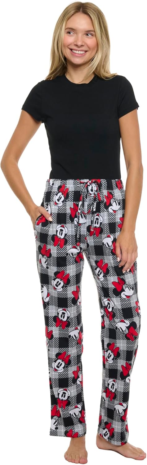 Disney Womens Lounge Pants Pajama Bottoms All Over Print Cotton - Image 2