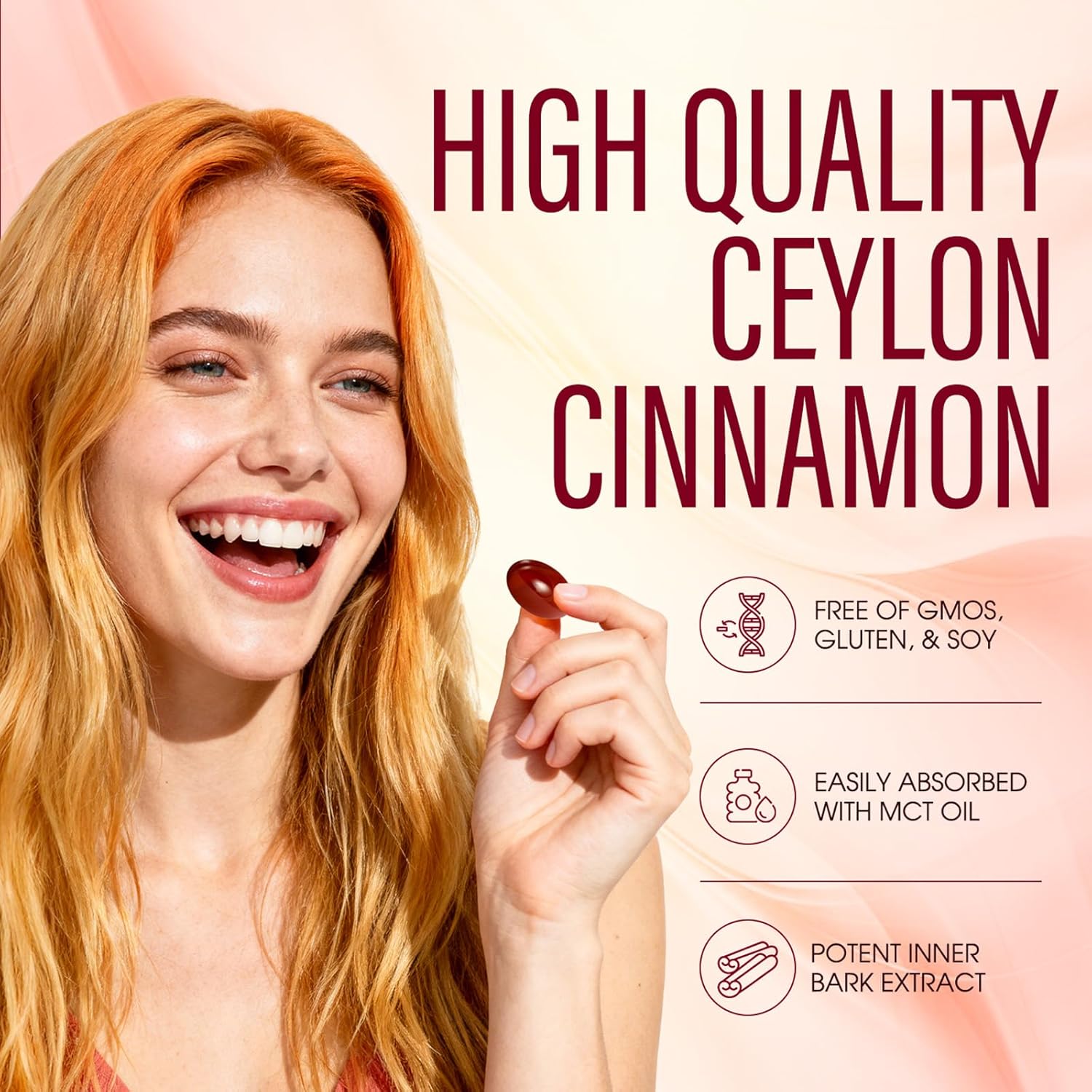 Ceylon Cinnamon, Ceylon Cinnamon Soft Gels 7200mg Equivalent with Mct Oil, Highly Bioavailable Herbal Extract | Non-GMO, Gluten Free, 300 Softgel (1) - Image 6