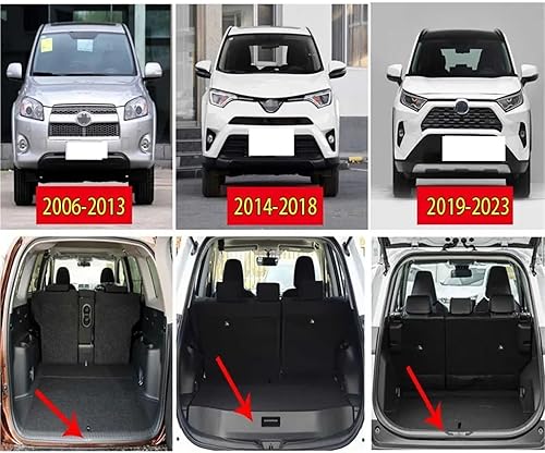 Miniatura 7 de Compatible with Toyota RAV4 2014-2018 Cargo Cover Trunk Retractable Parcel Rack Shield Privacy Cargo Cover(14-19 Carbon Fiber)