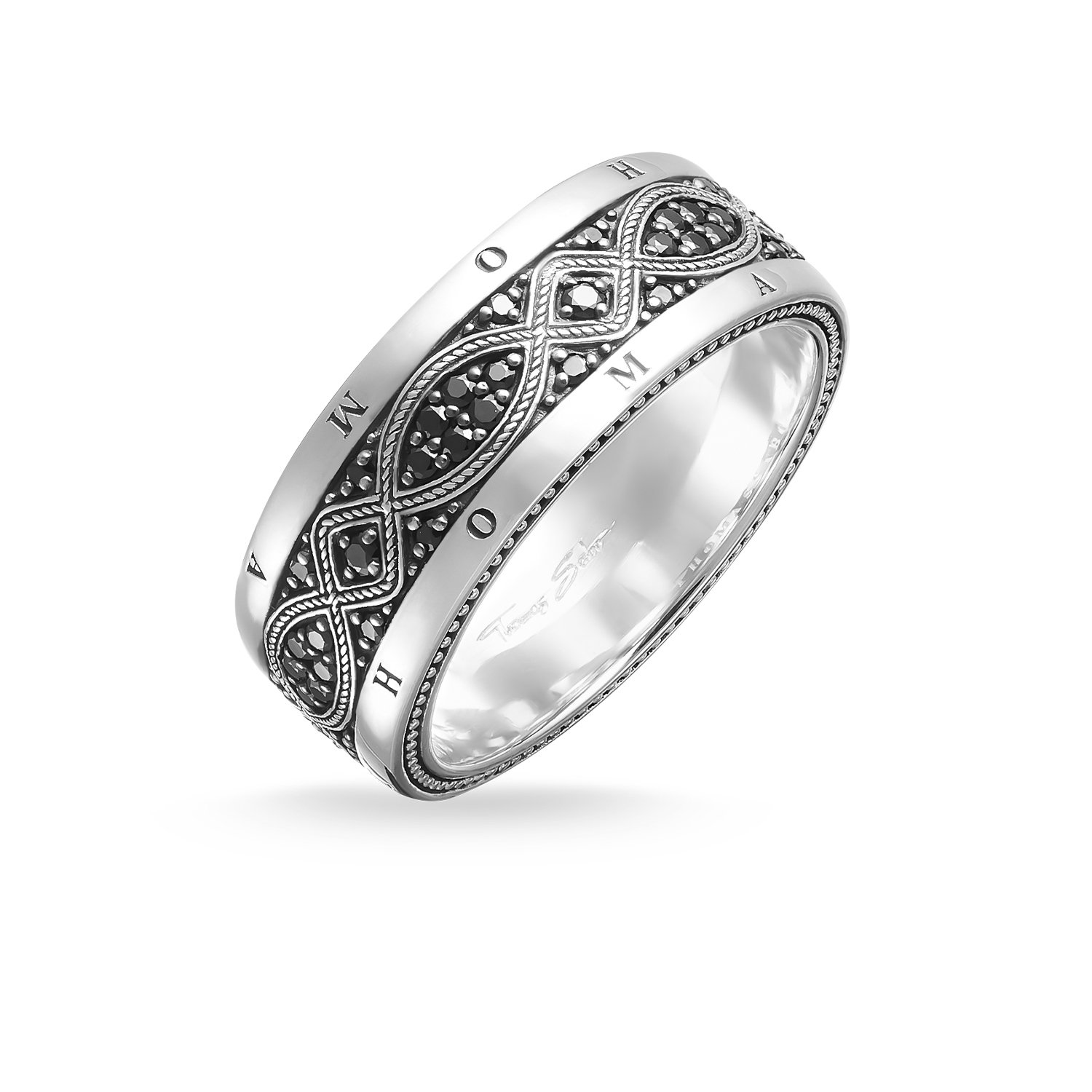Thomas Sabo Herren-Dezenter Freundschaftsring 925 Sterlingsilber mit '- Ringgröße 56 TR2006-051-11-56