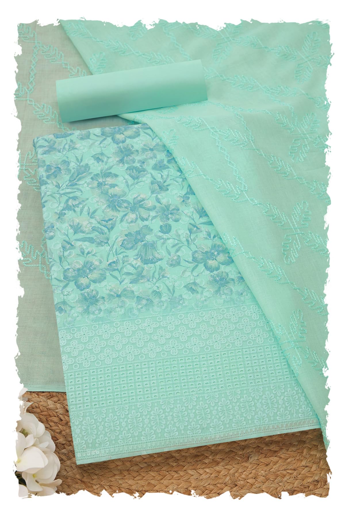 soch Womens Cotton Floral Print Unstitch Dress Material With Thread Work-picture-29