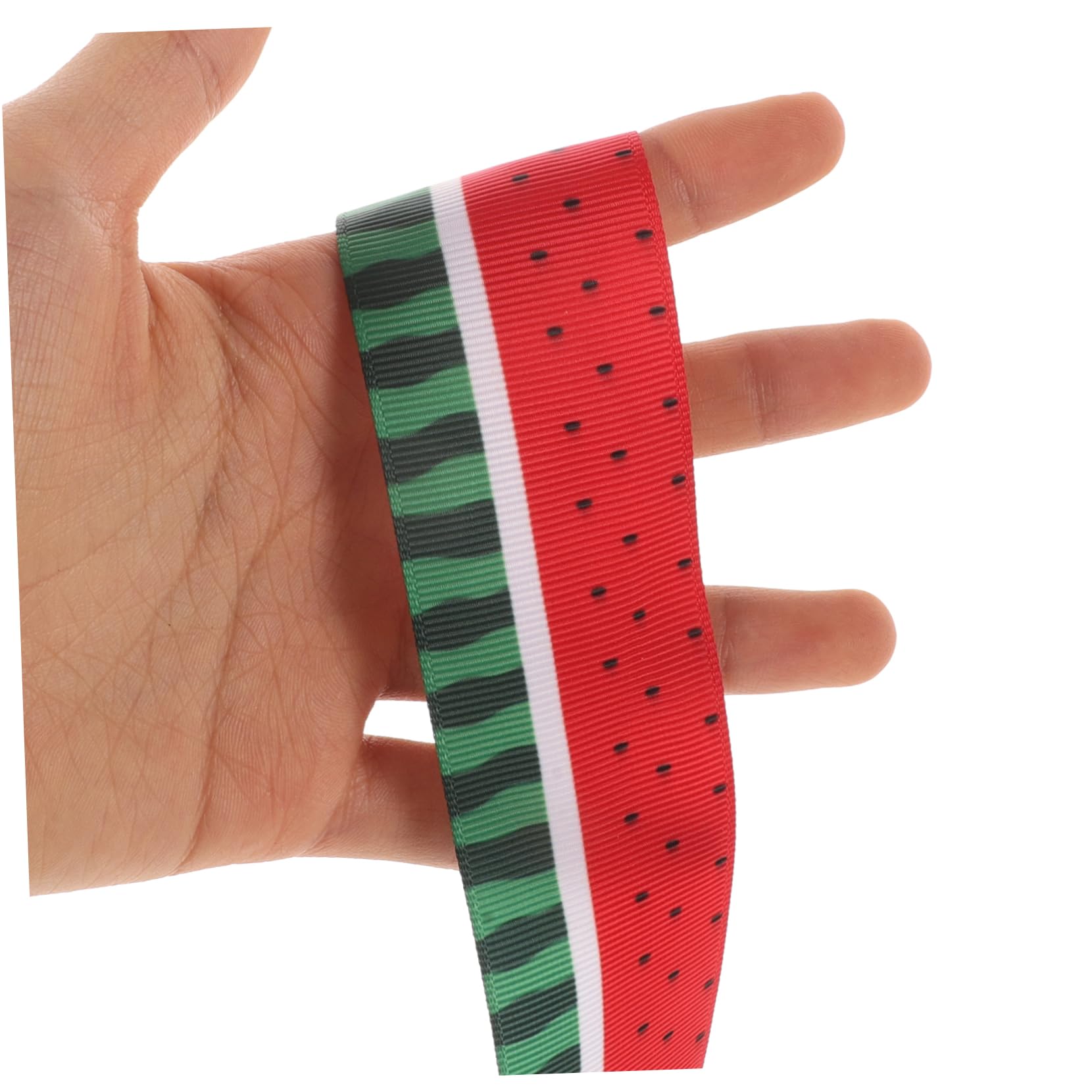 Operitacx 3rollos Cinta Decorativa De Cinta De Grosgrain Diseño De Sandía Yardas Para Envoltura De Decoración De Pasteles y Manualidades