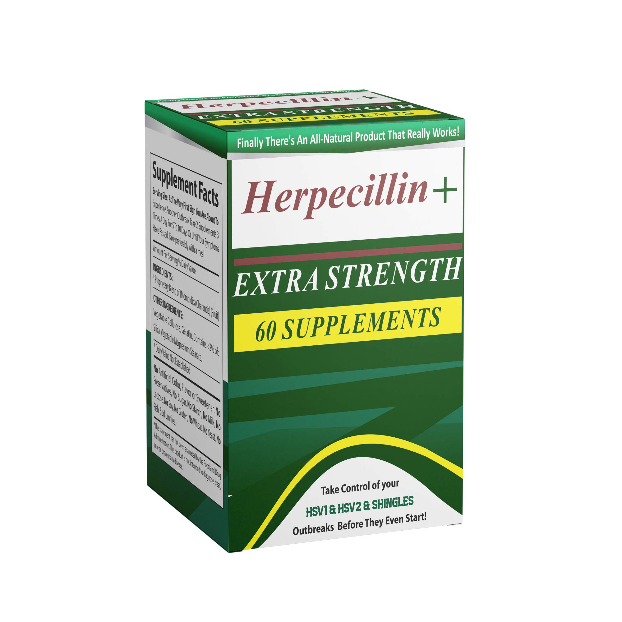Herpecillin Plus Take Action Against HSV1 Cold Sores, Fever Blisters