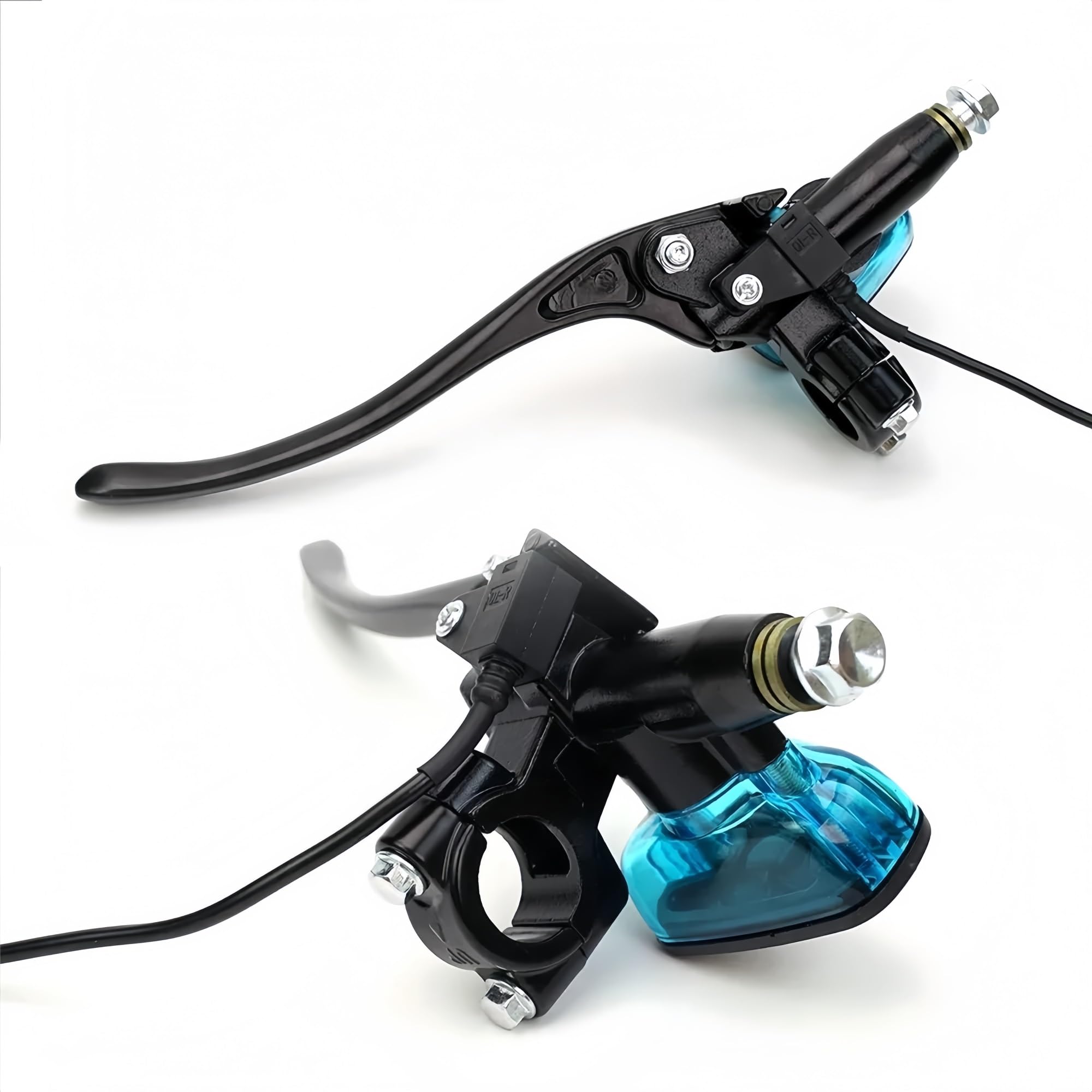 Motorradbremskupplung 22 mm 7/8-Zoll Motorrad-Hydraulikkupplungs-Bremszylinder-Hebelsatz 12,7(Left 1Pcs)