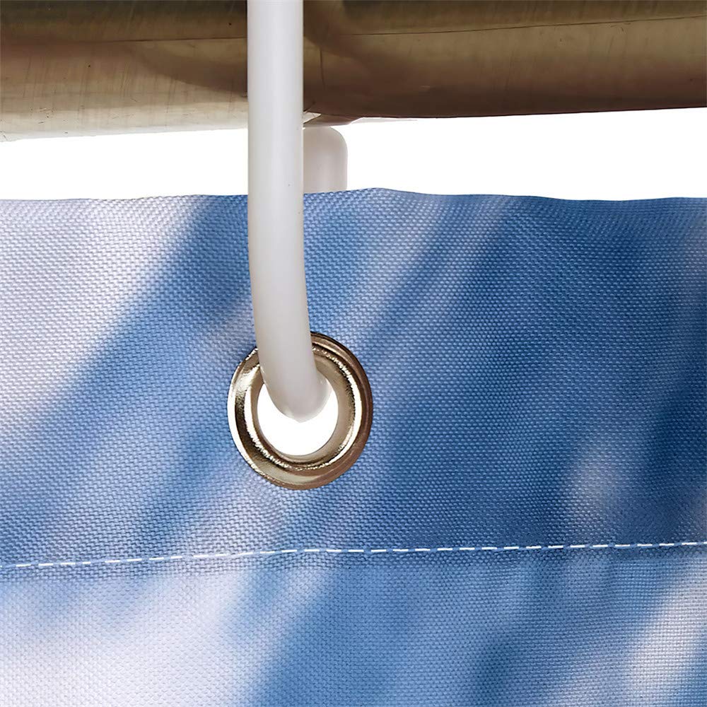 Hiser Duschvorhang 90x180 Cm – Polyester, Wasserdicht, 3D Pinguin Druck, Mit 12 Ringen