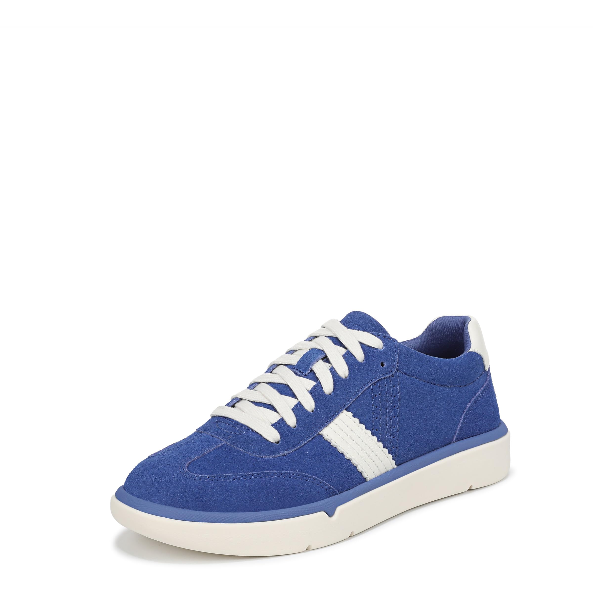 Vionic Women's City Walk Lace-Up Trainer | Mazarine Blue Suede | Wide Fit | VIO Motion Arch Support | Maximum Cushioning EVA Midsole | Everyday Walking Sneaker | UK 3.5