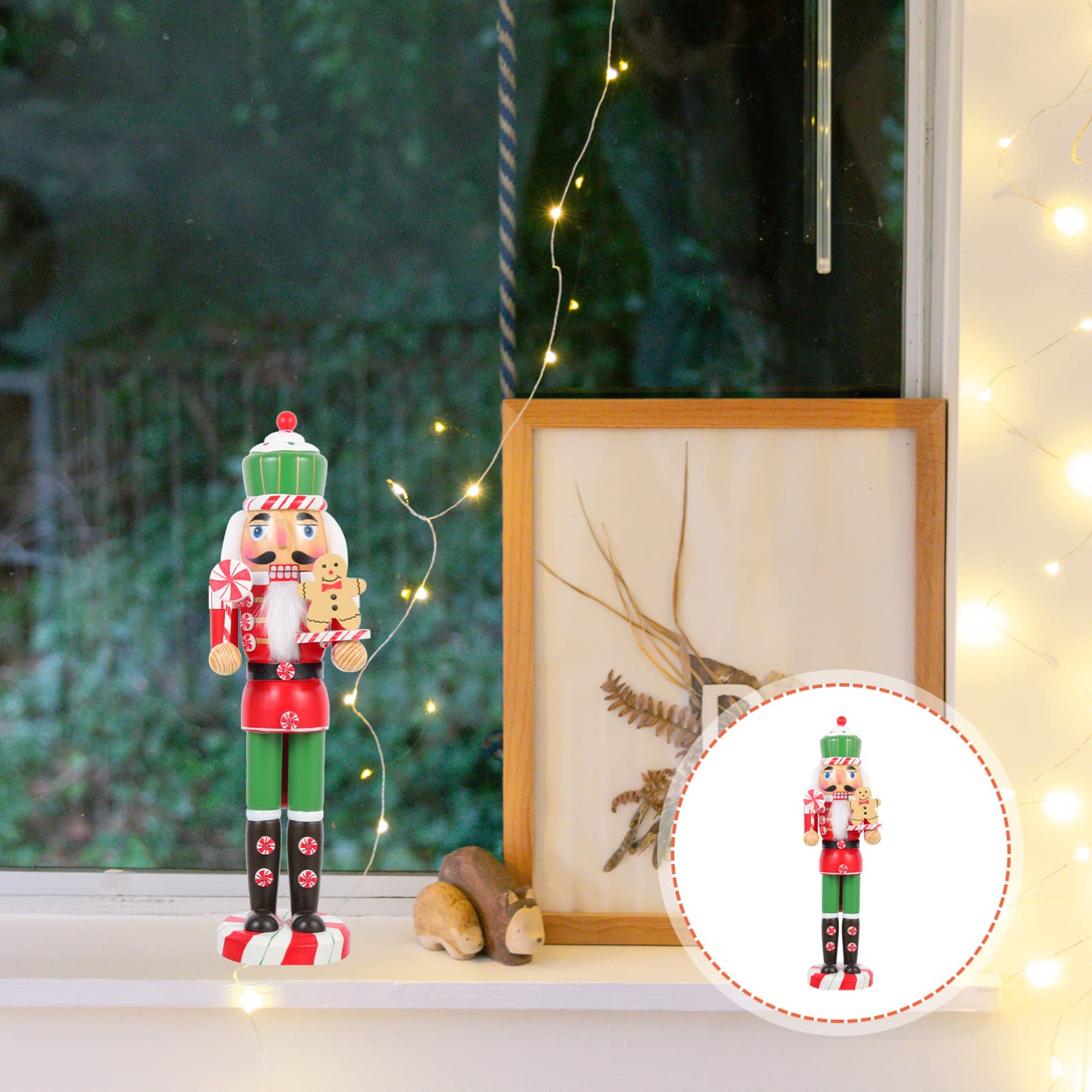 Toyvian Ornement Casse-Noisette Décor De D'épice Casse-Noisette Figurine De Casse-Noisette De Bureau Casse-Noisette De Noël à Collectionner Casse-Noix De Noël Intérieur Bois Toque 35c