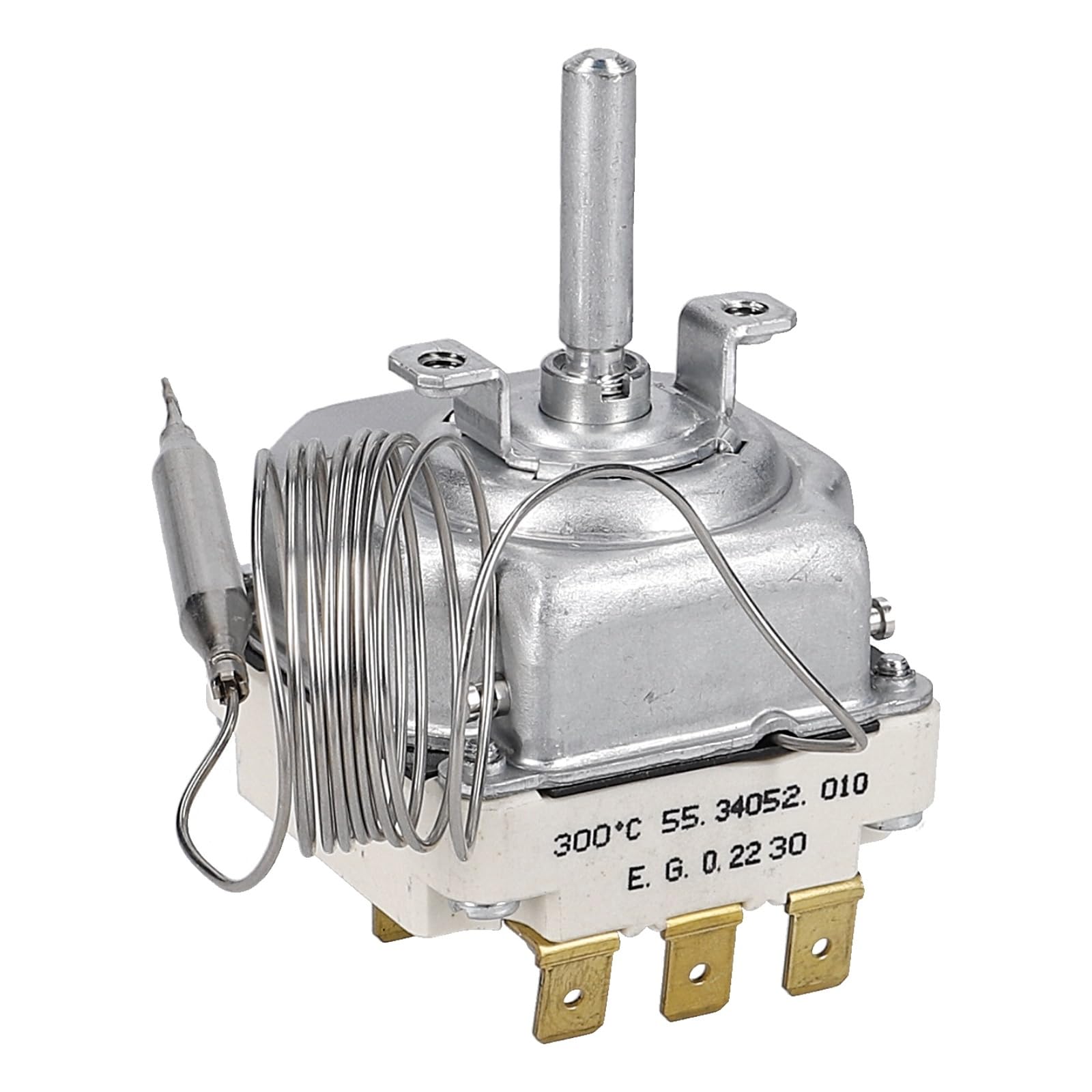 easyPART Kompatibel/Ersatz für EGO 55.34052.010 Thermostat 50-300°C Temperaturregler Backofenthermostat 3-poliger Ausschalter Backofen Herd Ofen universal