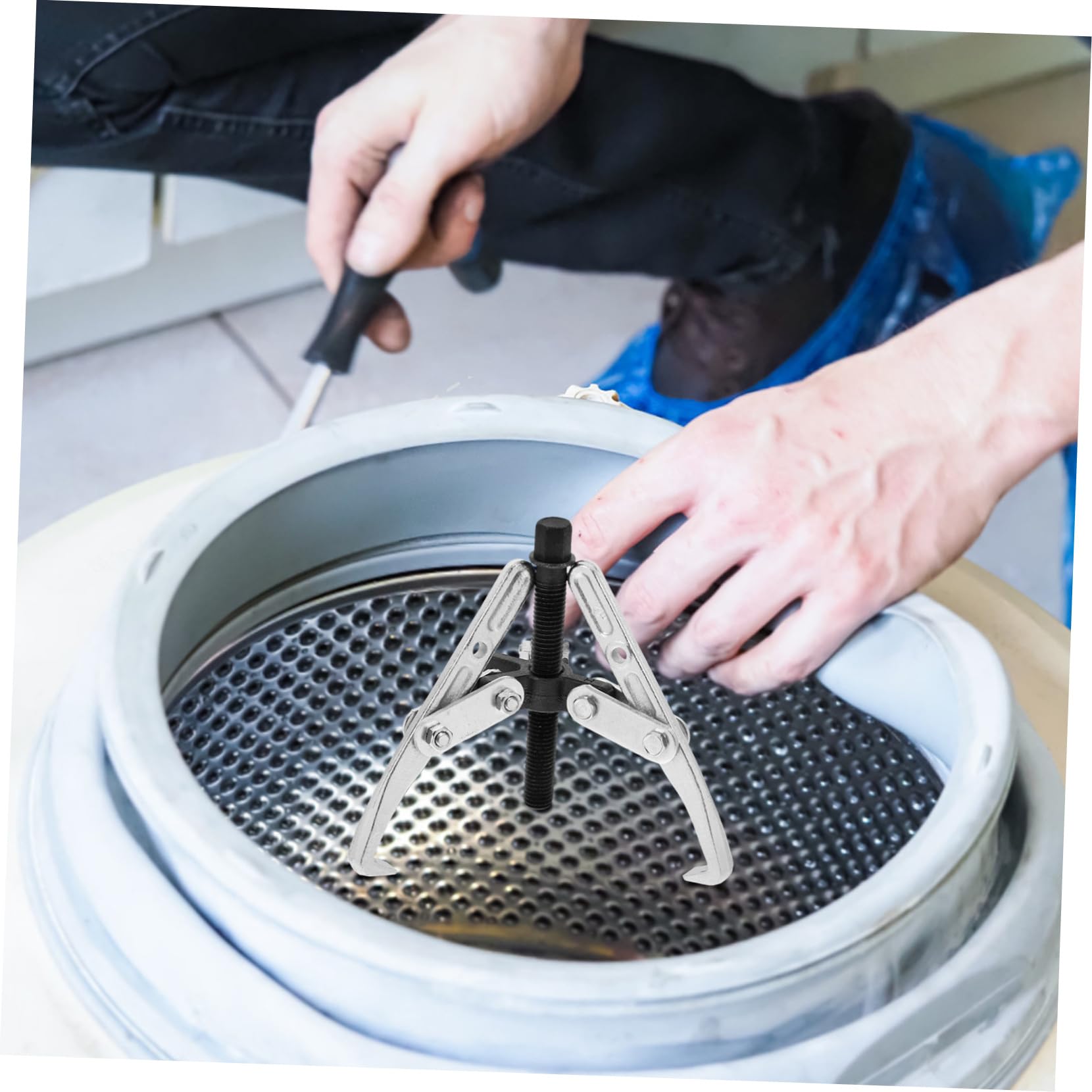 oyoyo Juego de 1 Extractor de Engranajes práctico para el Mantenimiento de lavadoras. Extractor de rodamientos eficiente para un fácil desmontaje y Limpieza de Engranajes y rodamientos.