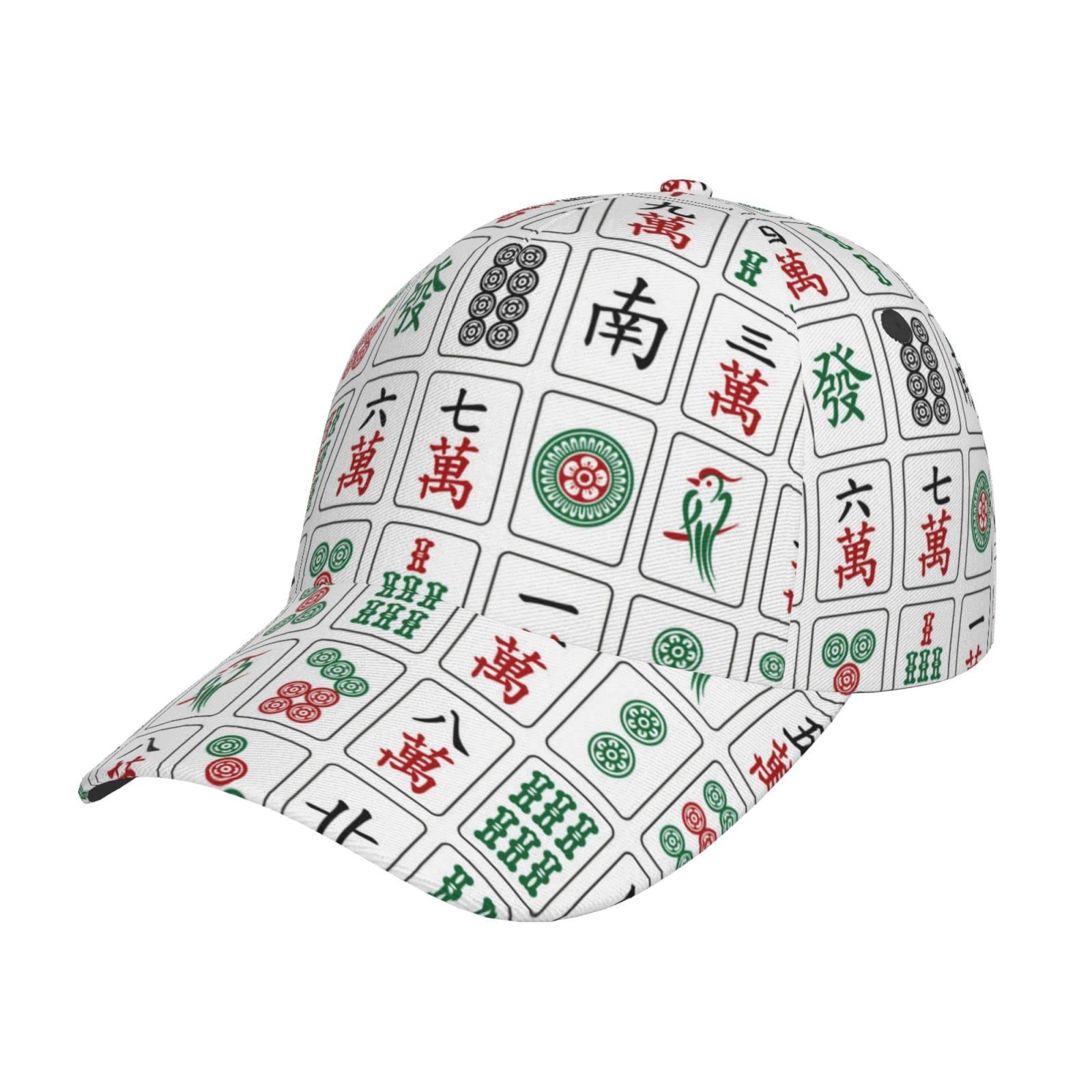 YNHXYFTRed Black White Stripes Hat for Men Women, Adjustable Baseball Cap Unique Design Flag Trucker Hat