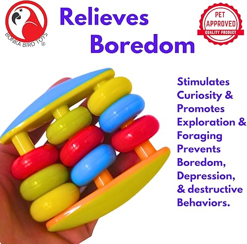 Miniatura 5 de Bonka Bird Toys 2460 Abacus Pie Talon Craft Part Bird Toy Tienda African Grey Guacamayo y similares