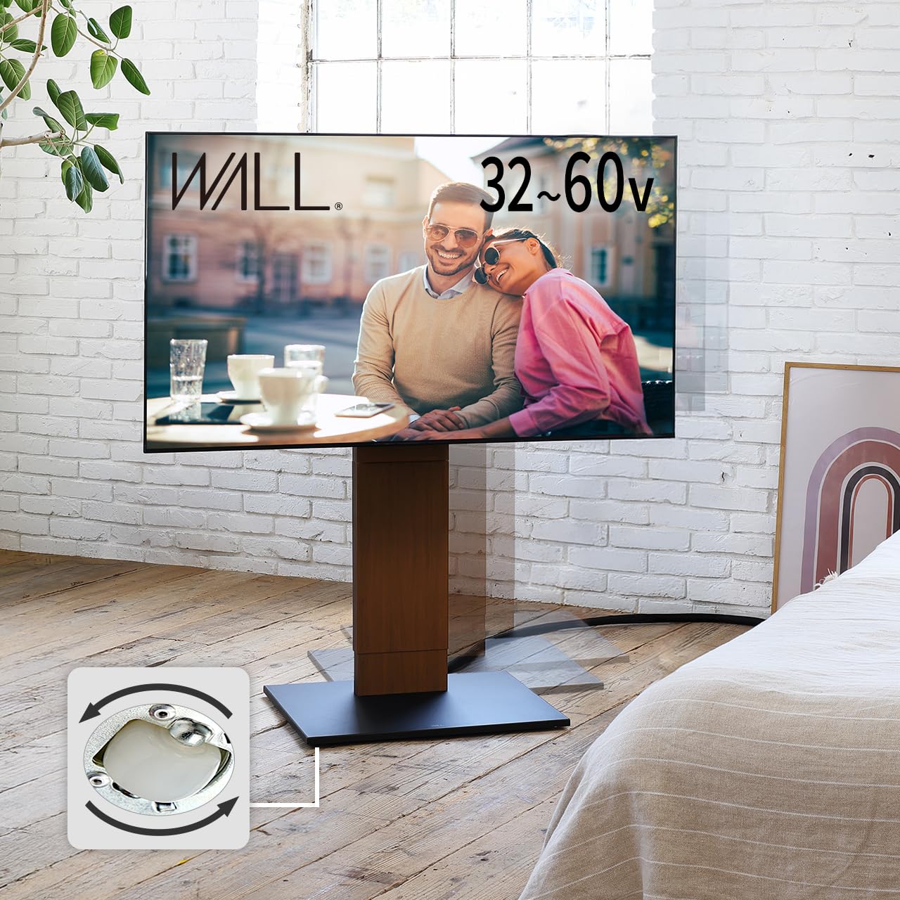 EQUALS(イコールズ) WALL V2 CASTER テレビスタンド 32〜60型対応