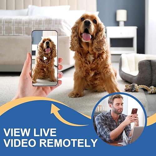 Miniatura 2 de Cámara con cargador USB WiFi, 1080P HD Mini cámara de niñera con detección de movimiento, cámaras de seguridad inteligentes inalámbricas grabadoras