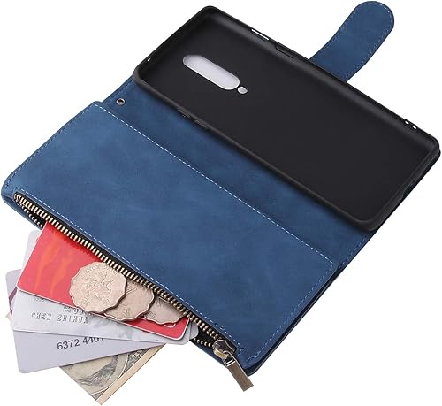 Miniatura 3 de Asuwish Compatible with OnePlus 8 OnePlus8 5G UW Tmobile Wallet Case Tempered Glass Screen Protector and Flip Cover Card Holder Phone Cases for One