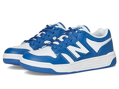 New Balance Kids B480 (Little Kid) Kids Shoes White/Blue Agate
