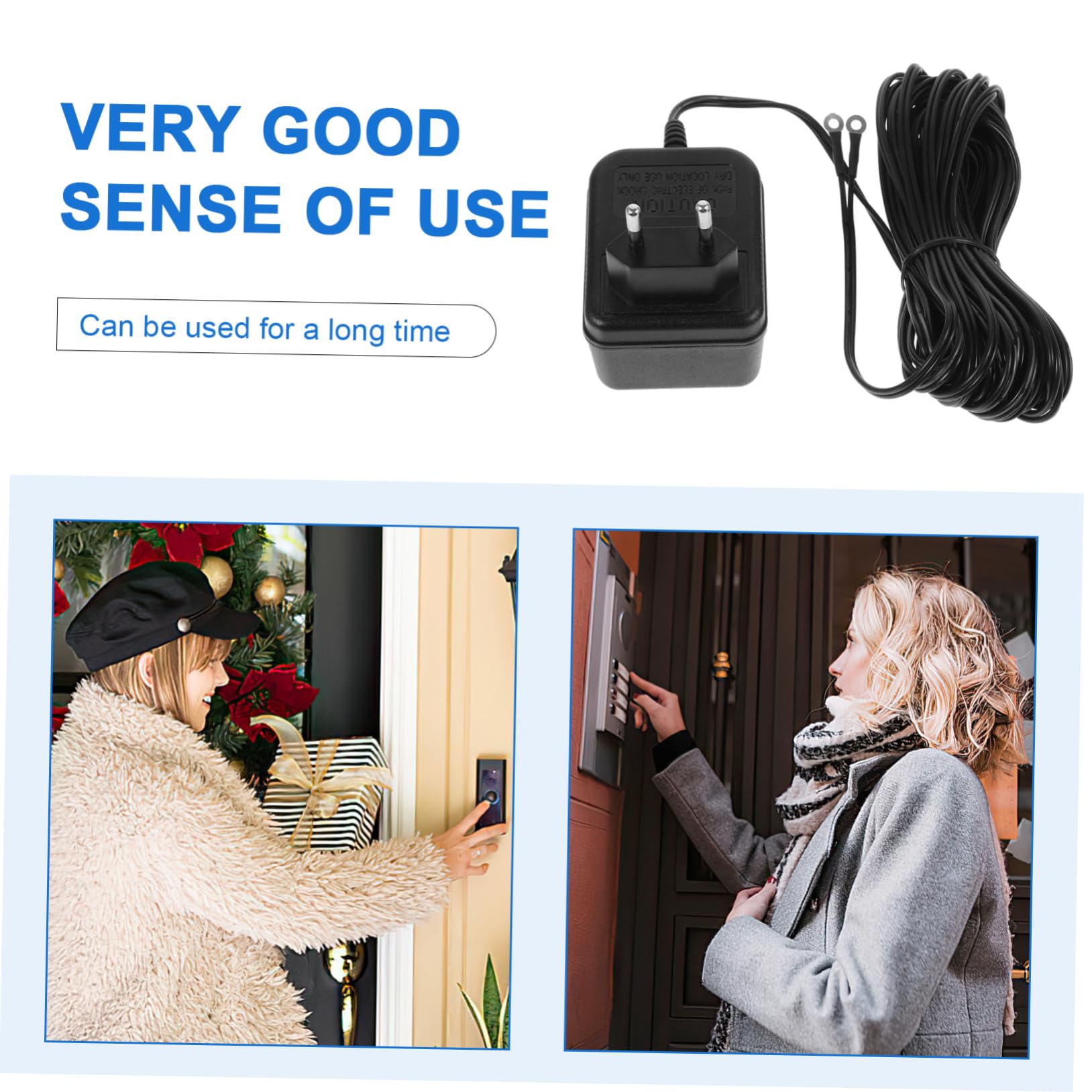 OSALADI 3 Uds Timbre Adaptador De Corriente Timbres Inalámbricos Para Timbre De La Puerta Adaptador De Timbre Inalámbrico Seguridad Del Hogar Adaptador De Timbre Timbre De La Puerta