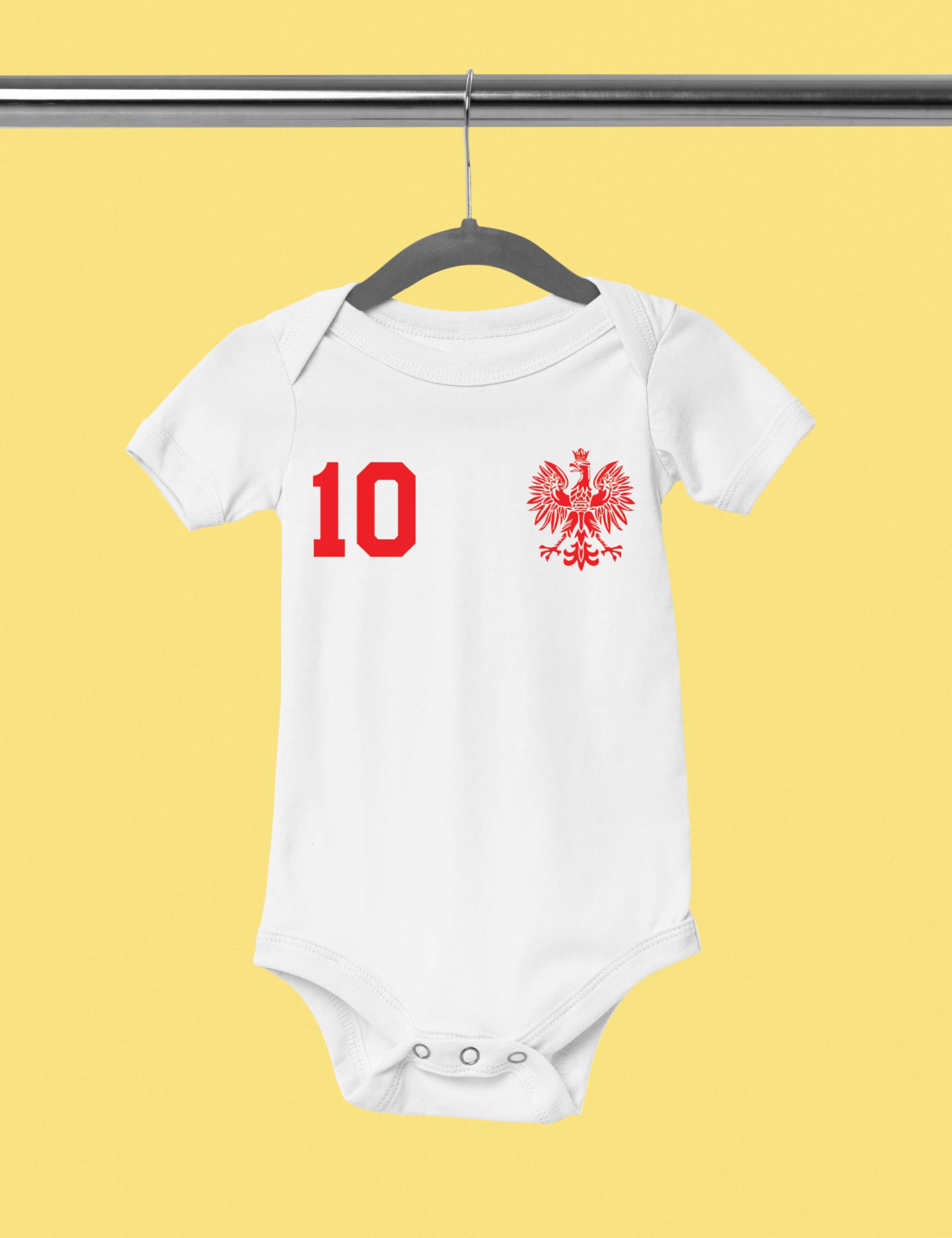 Kinder Baby Strampler Shirt Polen Wunschname + Nummer