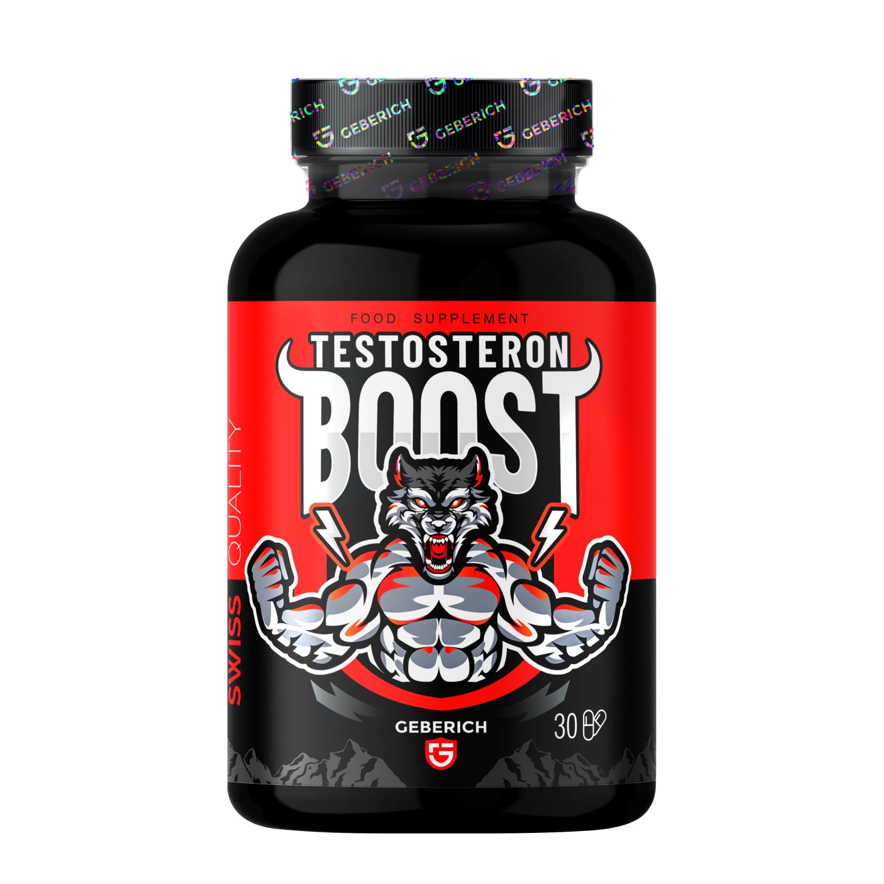 Cápsulas TESTOSTERON BOOST | Complemento Alimenticio para Hombre con Maca, L-arginina, Ginseng, Serenoa Repens, Vitamina C, Vitamina B3, Vitamina E, Zinc y Selenio | 30 cápsulas