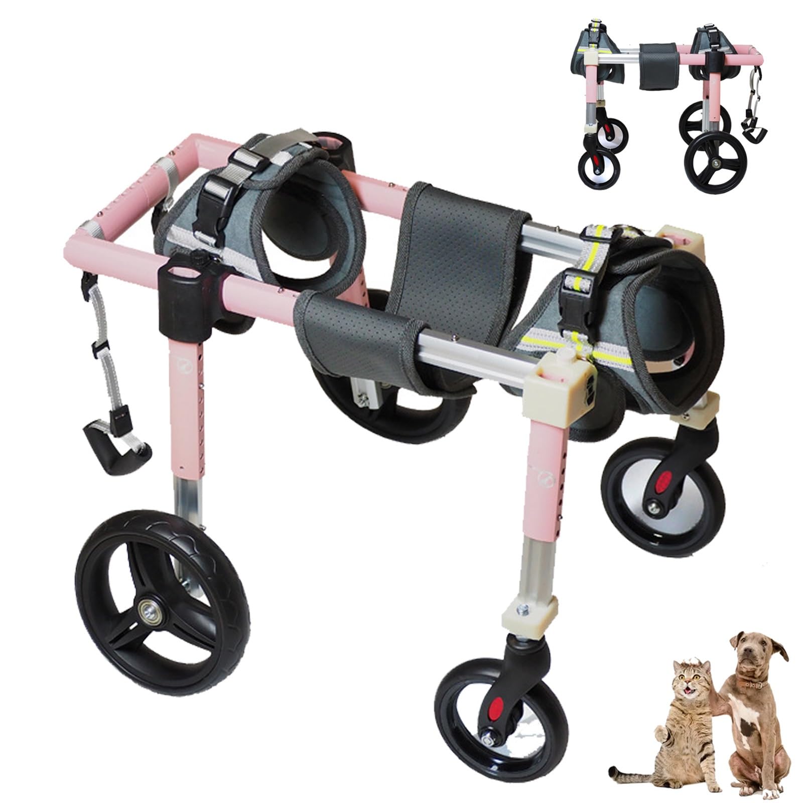 Fauteuil roulant pour animaux récupération mobilité chariot 4 roues