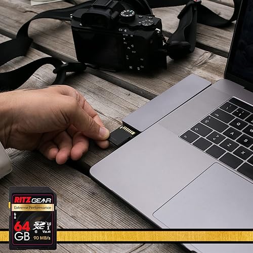 Miniatura 2 de Ritz Gear Tarjeta SD SDXC UHS-I de alta velocidad de 64 GB, C10, U3, V30, Full-HD y 4K