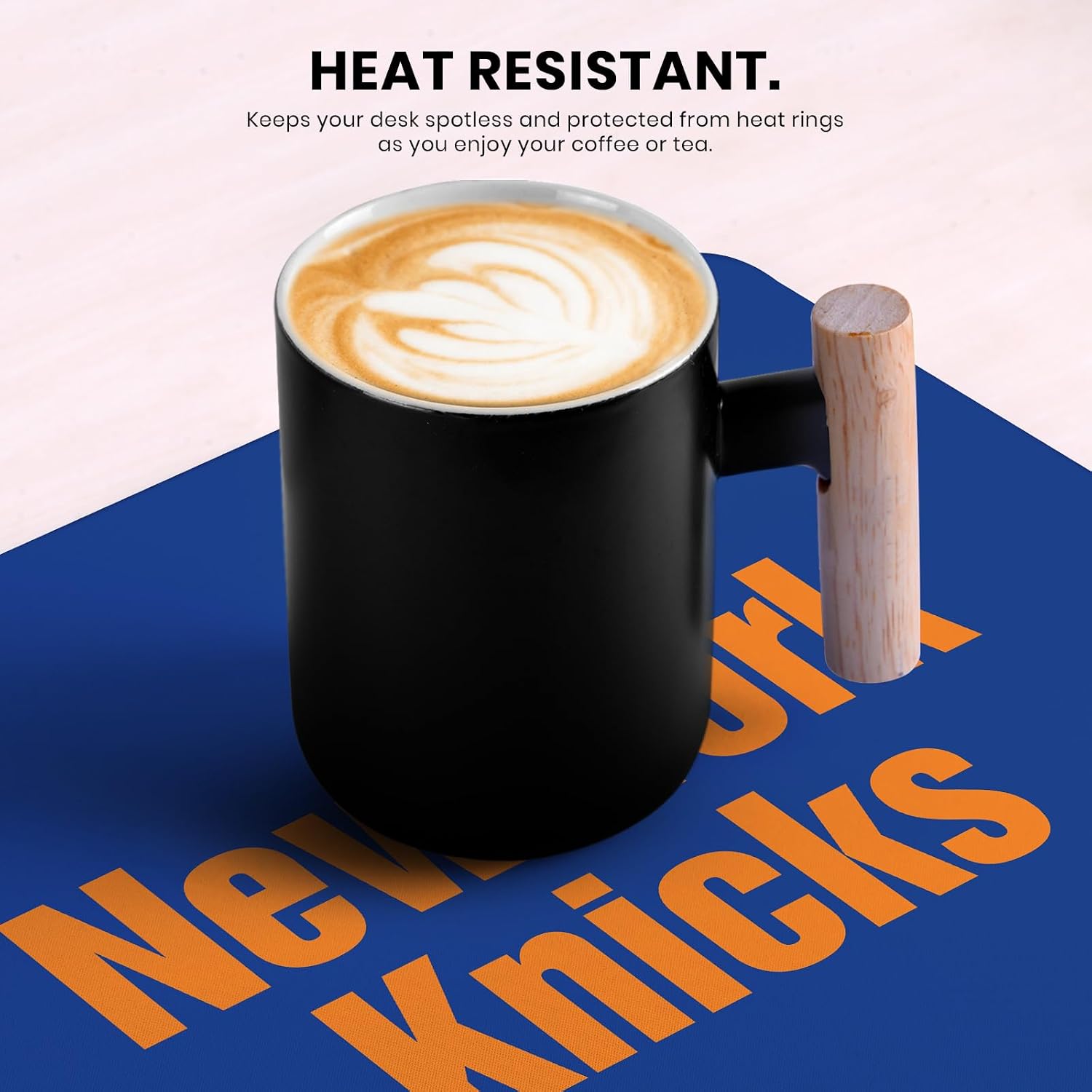 Head Case Designs Officially Licensed NBA Blue New York Knicks Logo 23.62 x 11.81 x 0.12 inches (600 x 300 mm) - L Gaming Office Desk PC Keyboard Mouse Mat Pad