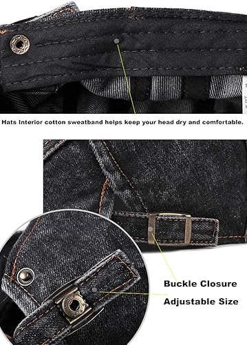 Miniatura 5 de Quanhaigou Gorra de algodón plana Ivy Gatsby Newsboy para hombre, gorra de conducción de hiedra irlandesa ajustable