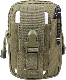 Zeess Pannello in Vita Borsa Casual da Uomo Borsa da Viaggio Impermeabile Cinghia con Cerniera Tattica Sport Esterno Fanny Multifunzione Tasca telefonica (Color : Arm Green)