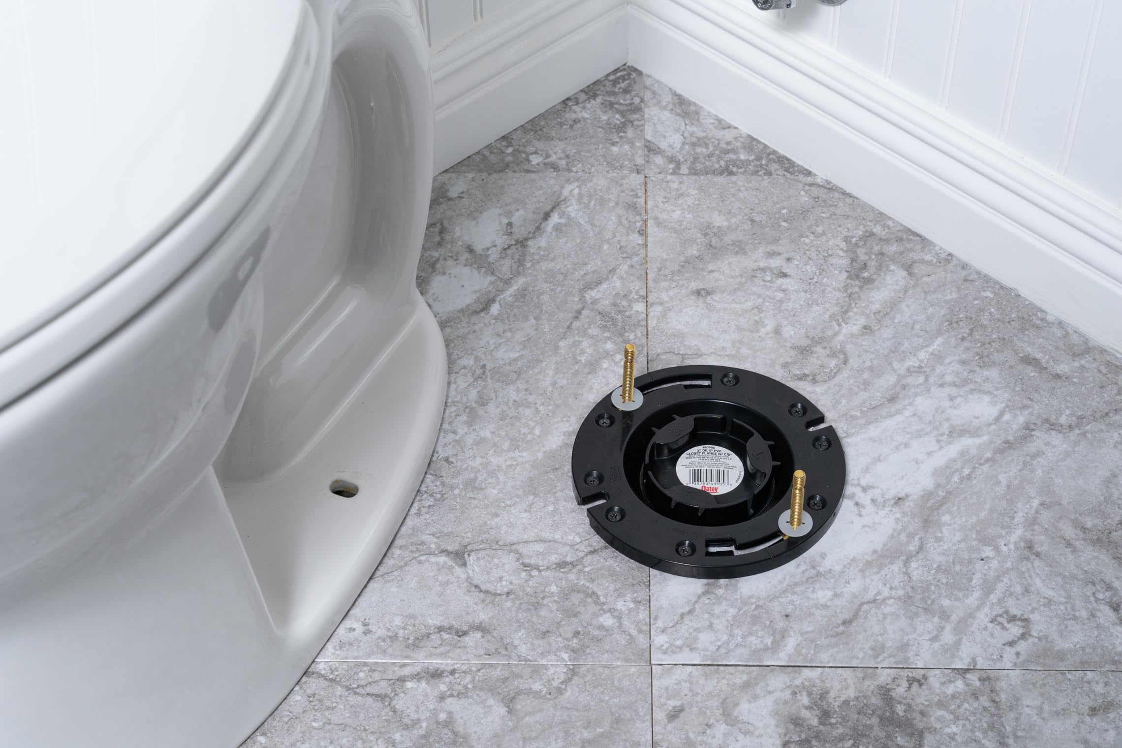 Oatey 3 in. or 4 in. PVC closet flange with plastic ring w/o test