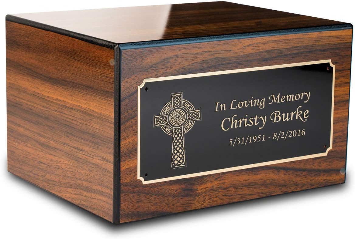 GetUrns Custom Engraved Heritage Walnut Adult Urn Max 45% OFF Cremation Memo GetUrns Custom Engraved Heritage Walnut 1 year warranty Adult Urn Max 45% OFF Cremation Memo
