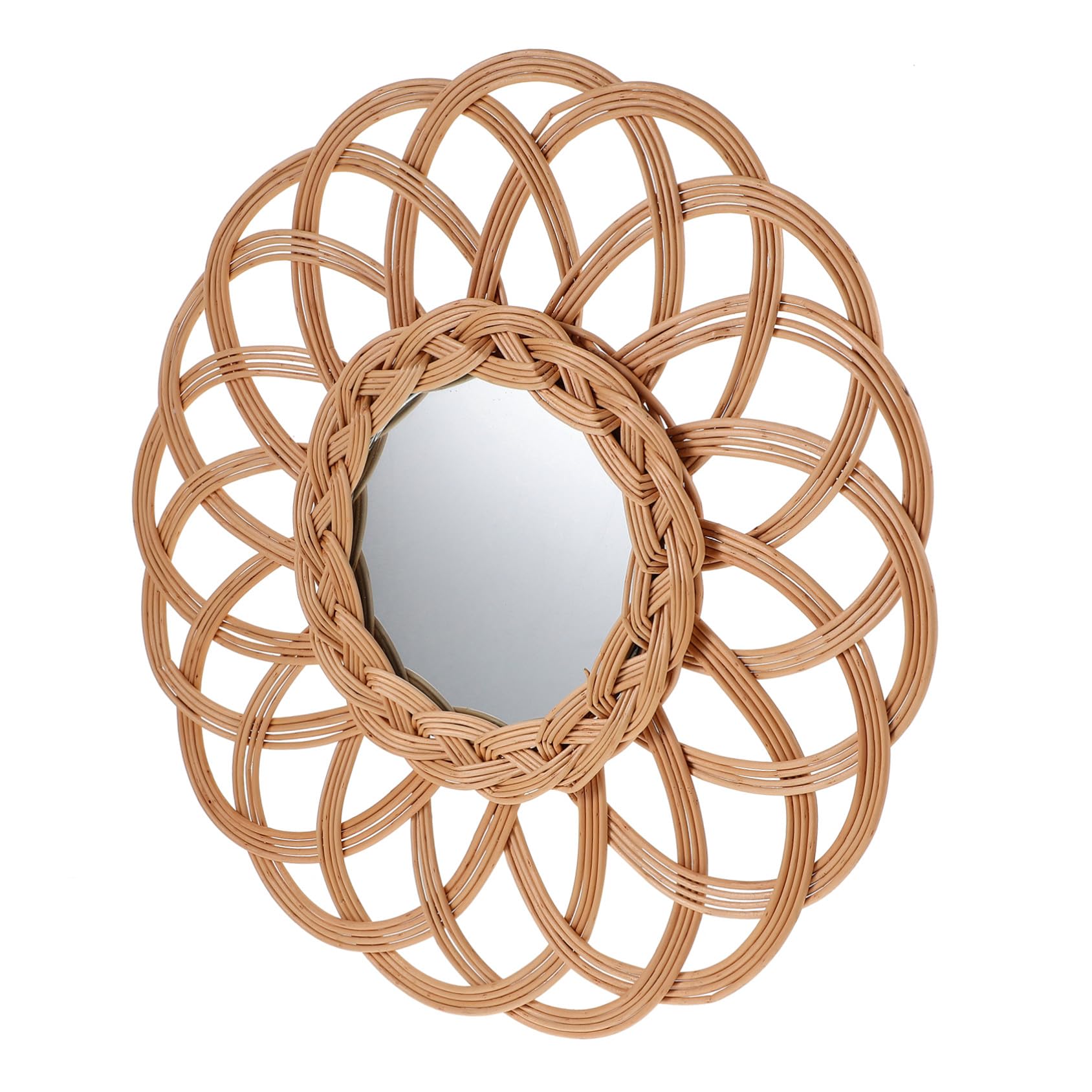 da Parete in Vimini Mano Decorativo Bohemien per Camera da e Nursery Sospeso in Rattan Design Originale per Decorazioni Rustiche