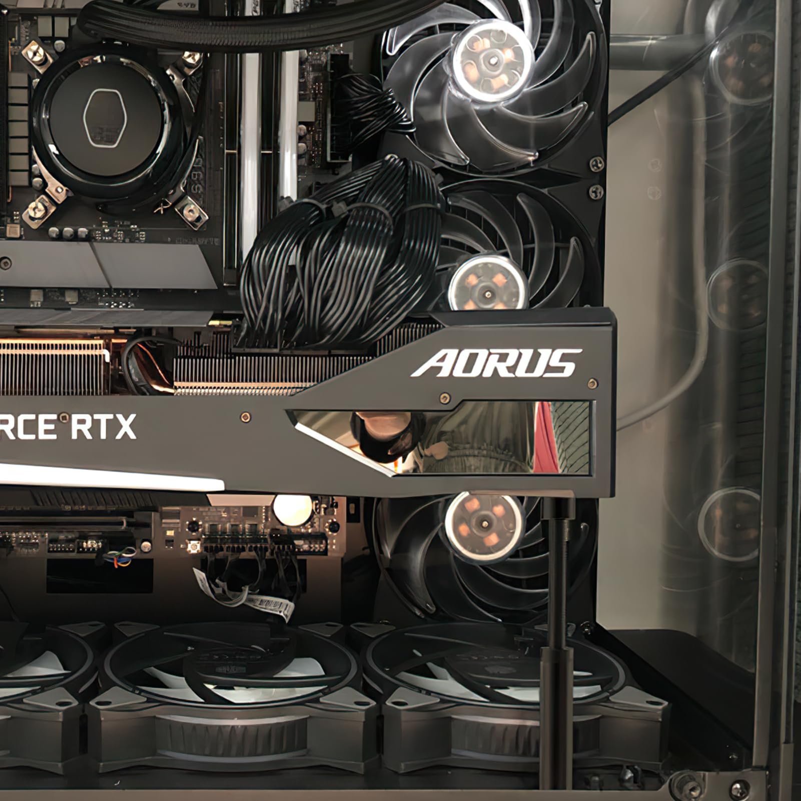 Ownkim Grafikkartenunterstützung: Stabilität und Haltbarkeit für GPU, Halterung für Videokarten, verstellbares Design, magnetisch und kratzfest, eloxiertes Luftfahrt-Aluminium