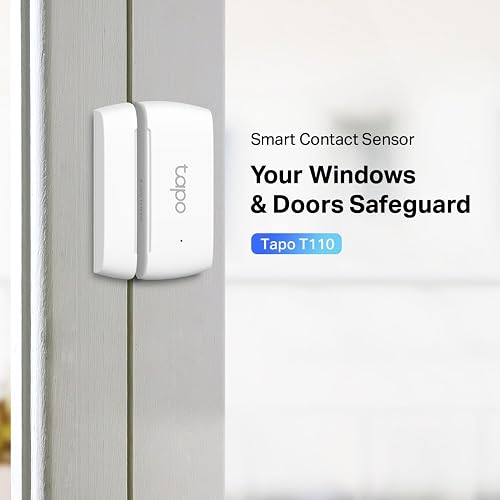 TP-Link Tapo T110 Smart Contact Sensor for Window/Door Safety, Battery Life of More Than 1 Year, Instant App Notification, [Must Be Used With Tapo H100 Hub] - 5