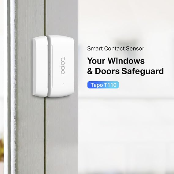 Tapo T110, Tapo Akıllı Kapı/Pencere Kontak Sensörü, Anlık Bildirim, Pil Dahil, Kolay Kurulum, Diğer Tapo Ürünleri ile Aksiyon Tetikleme, Tapo Hub Gereklidir Ayrıca Satılır